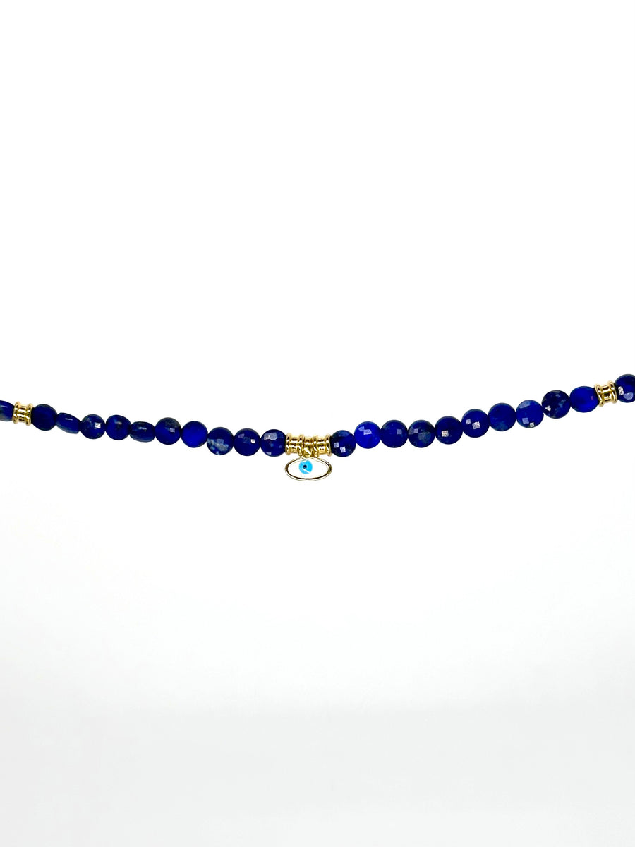 Evil Eye Lapis Lazuli Necklace